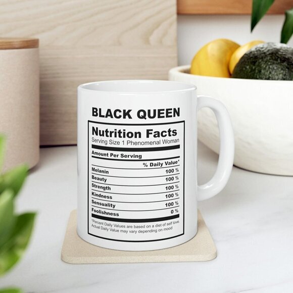 Mom Life - All Day Every Day! Black Queen & Daughter ~ Ceramic Cup - Mothers Day - Picture 3 of 8